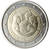 Vatican Commemorative Coin 2015 - VII World Meeting of Females in  Philadelphia