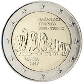Maltese Commemorative Coin 2017 - Complex at Hagar Qim
