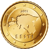 Estonian 10 cent coin