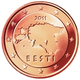 Estonian 5 cent coin